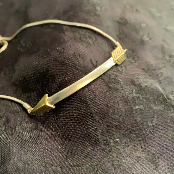 Silpada Jewelry - Silpada Adjustable Arrow Bracelet. Sterling And Brass.